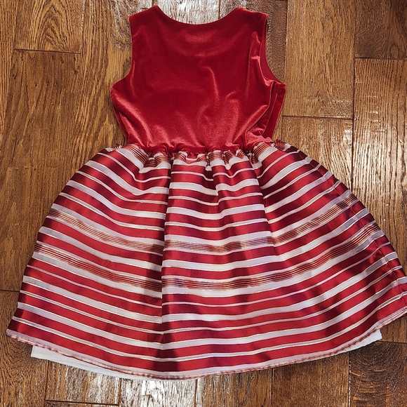 Girls Candycane Dress - 7-8 - Picture 3 of 3